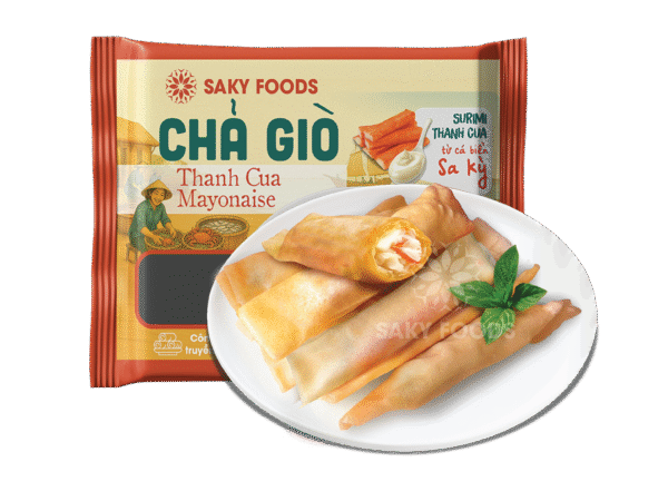 Chả Giò Thanh Cua Saky Foods – Vỏ giòn tan, nhân thanh cua béo ngậy